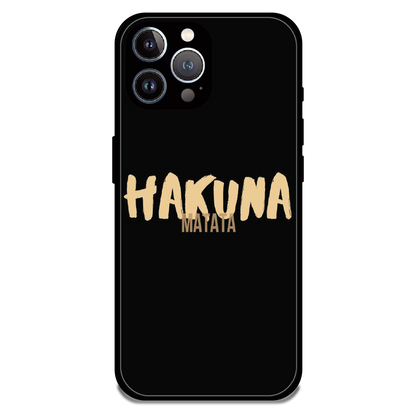 Hakuna Matata Quote - Glossy Metal Silicone Case For Apple iPhone 11 Pro
