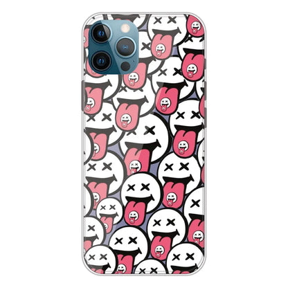 Funny Cartoon Faces - Printed Silicone Case For Apple iPhone 11 Pro