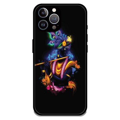 Abstract Krishna - Glossy Metal Silicone Case For Apple iPhone 11 Pro