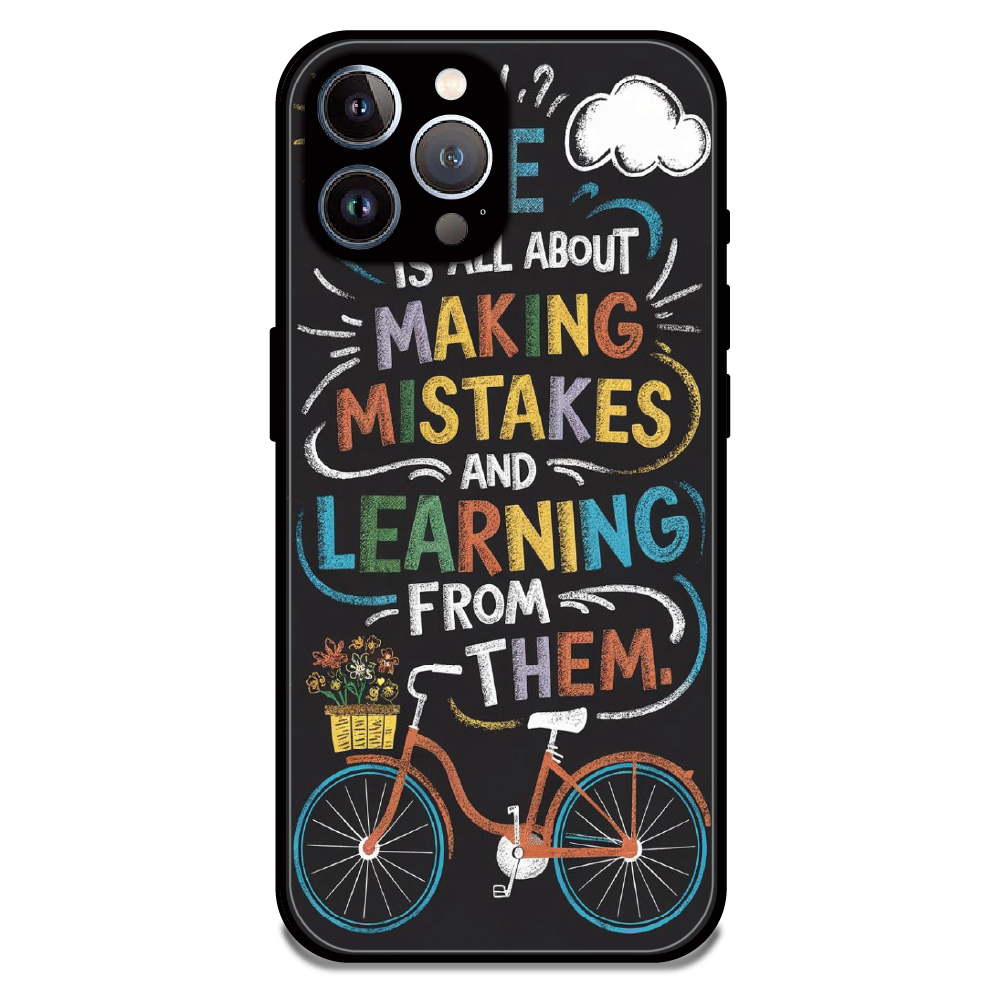Motivational Quote Bicycle Art - Glossy Metal Silicone Case For Apple iPhone 11 Pro