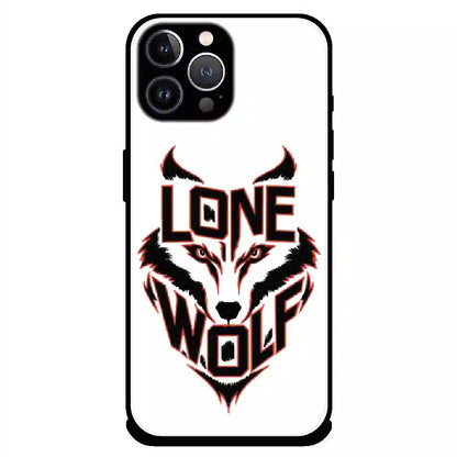 Lone Wolf Power Art - Glossy Metal Silicone Case For Apple iPhone 11 Pro