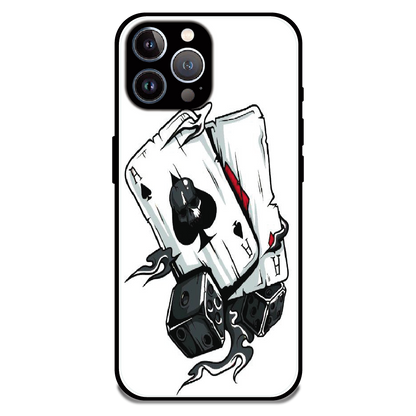 Aces & Dice - Glossy Metal Silicone Case For Apple iPhone 11 Pro