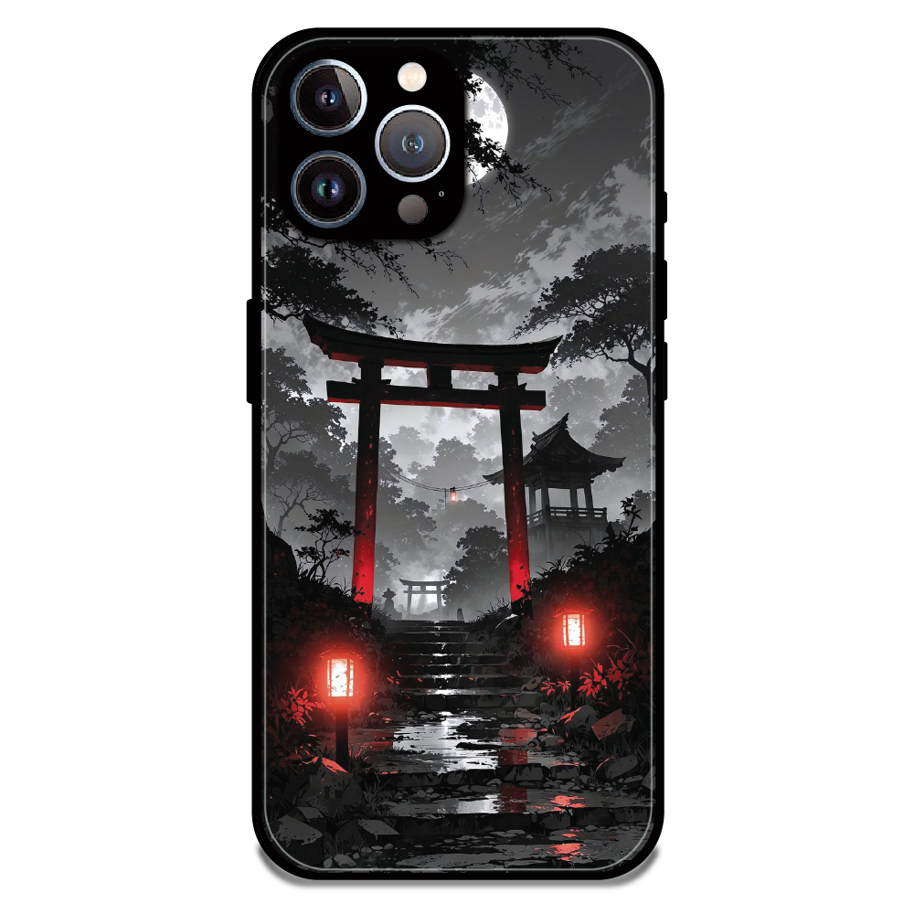 Midnight Torii Forest - Glossy Metal Silicone Case For Apple iPhone 11 Pro