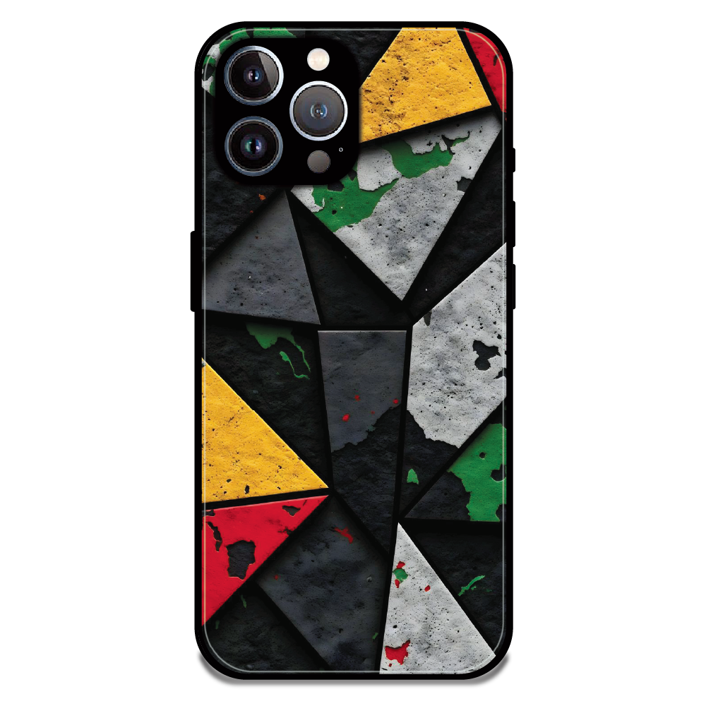 Urban Geometric Color - Glossy Metal Silicone Case For Apple iPhone 11 Pro