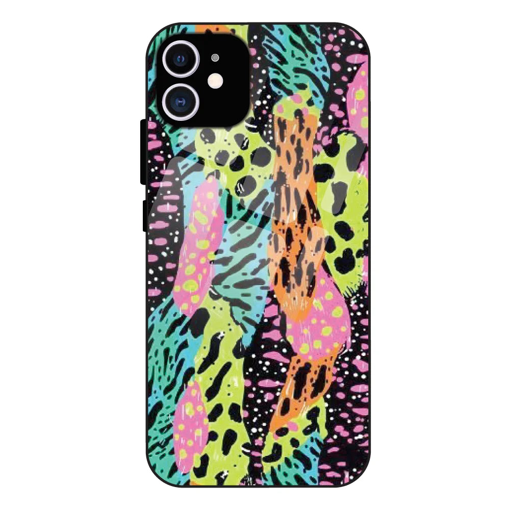 Colorful Artistic Paint Splash - Glass Case For Apple iPhone 11