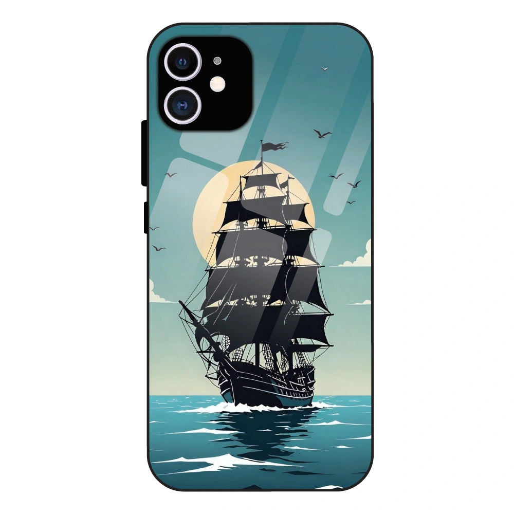 Nautical Sea Adventure - Glass Case For Apple iPhone 11