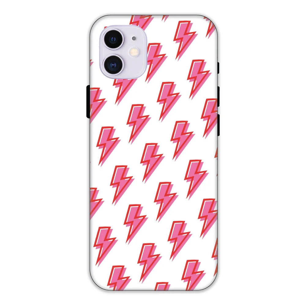 Pink Lightning Bolts Hard Case Apple iPhone 11 Models