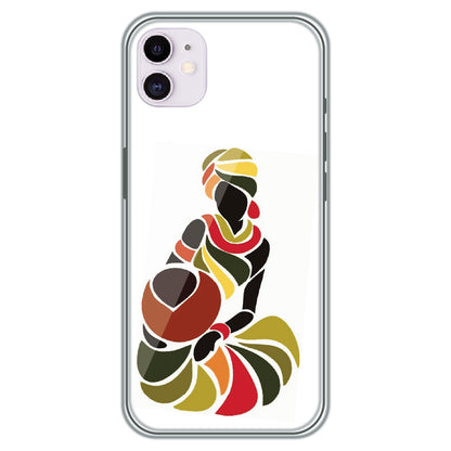 Colorful Silhouette - Printed Silicone Case for Apple iPhone 11