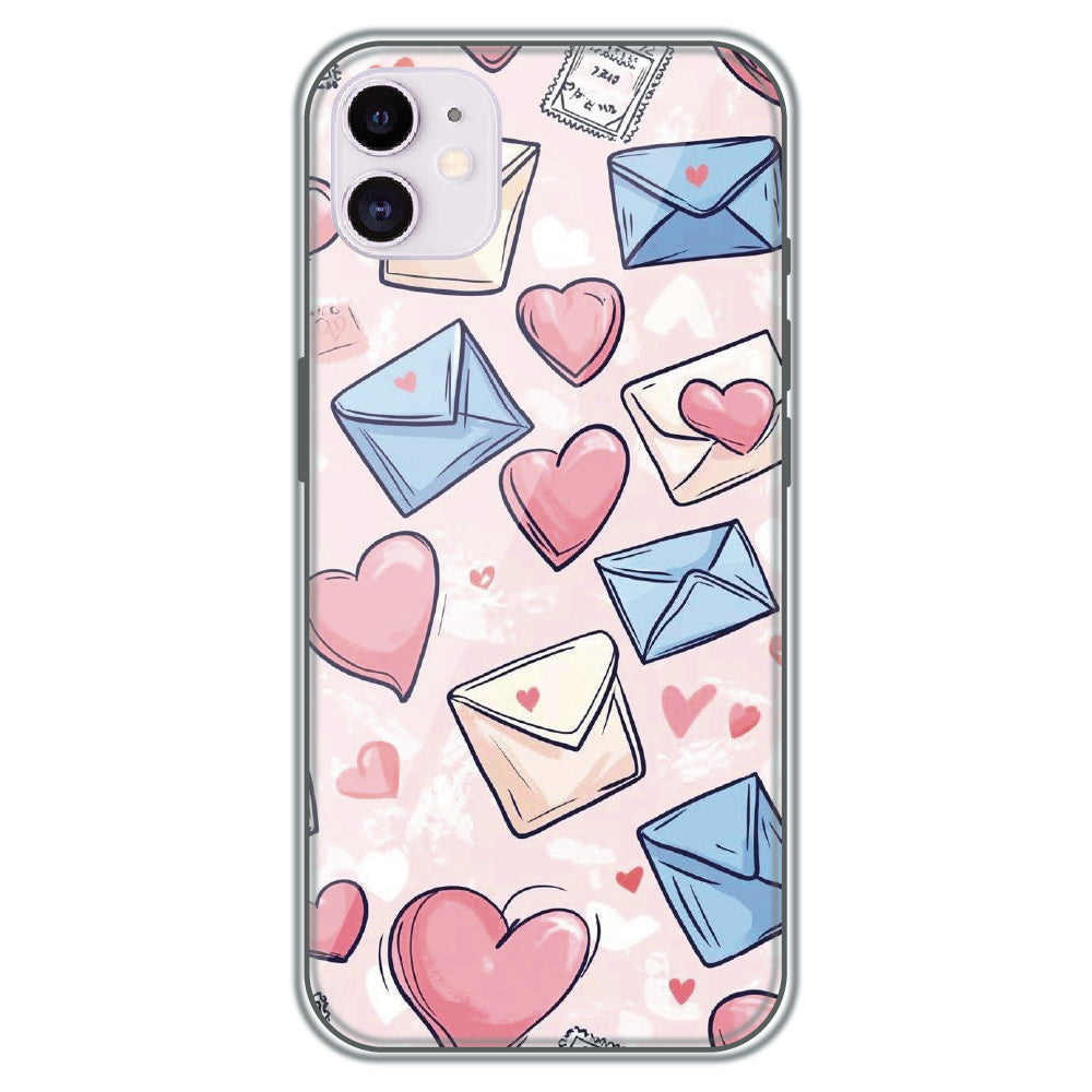 Love Letters - Printed Silicone Case for Apple iPhone 11