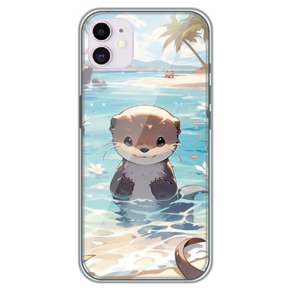 Ocean Otter Buddy - Printed Silicone Case for Apple iPhone 11