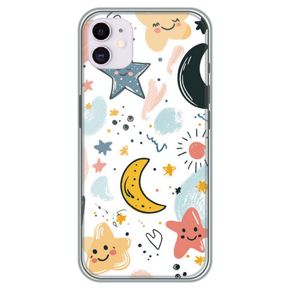 Starry Night Friends - Printed Silicone Case for Apple iPhone 11