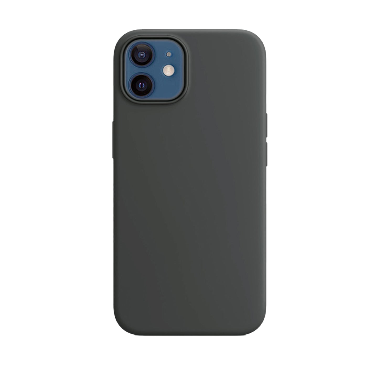 Black Liquid Silicone Case For Apple iPhone Models
