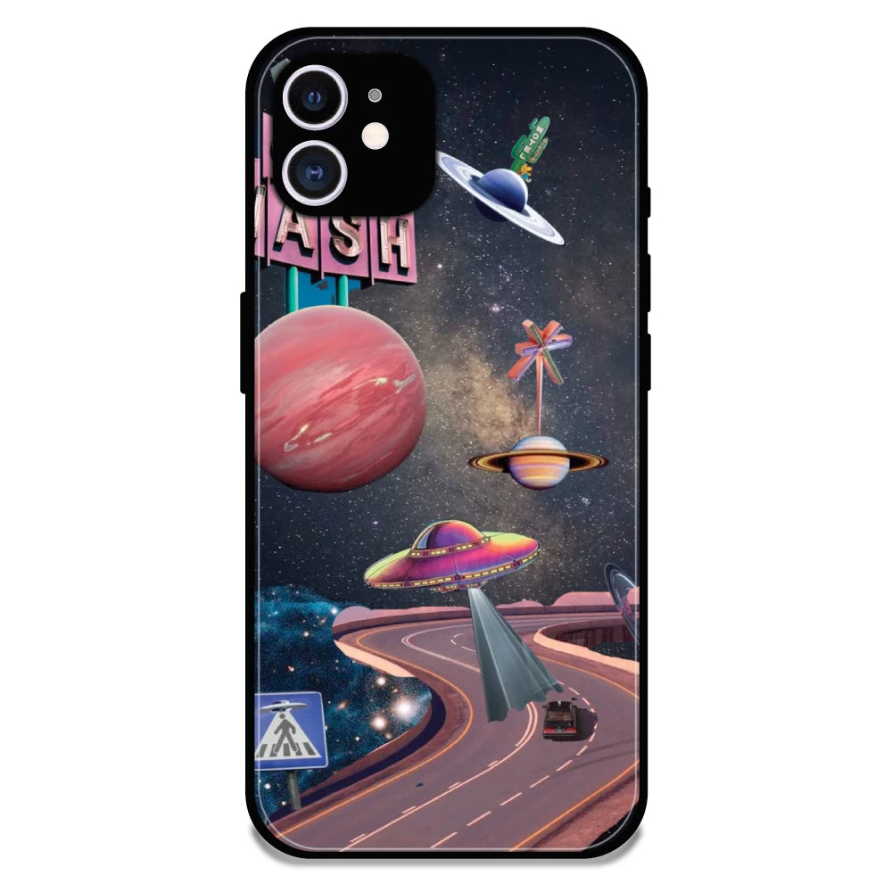 Cosmic Aesthetic - Glossy Metal Silicone Case For Apple iPhone 11