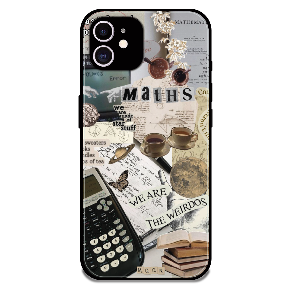 Study Vibes Maths - Glossy Metal Silicone Case For Apple iPhone 11
