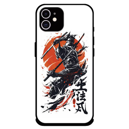 Samurai Warrior Japanese Art - Glossy Metal Silicone Case For Apple iPhone 11