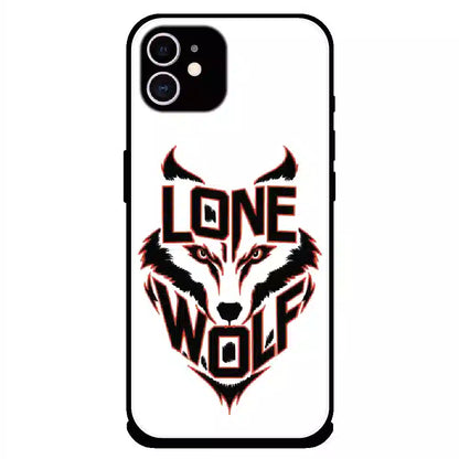 Lone Wolf Power Art - Glossy Metal Silicone Case For Apple iPhone 11