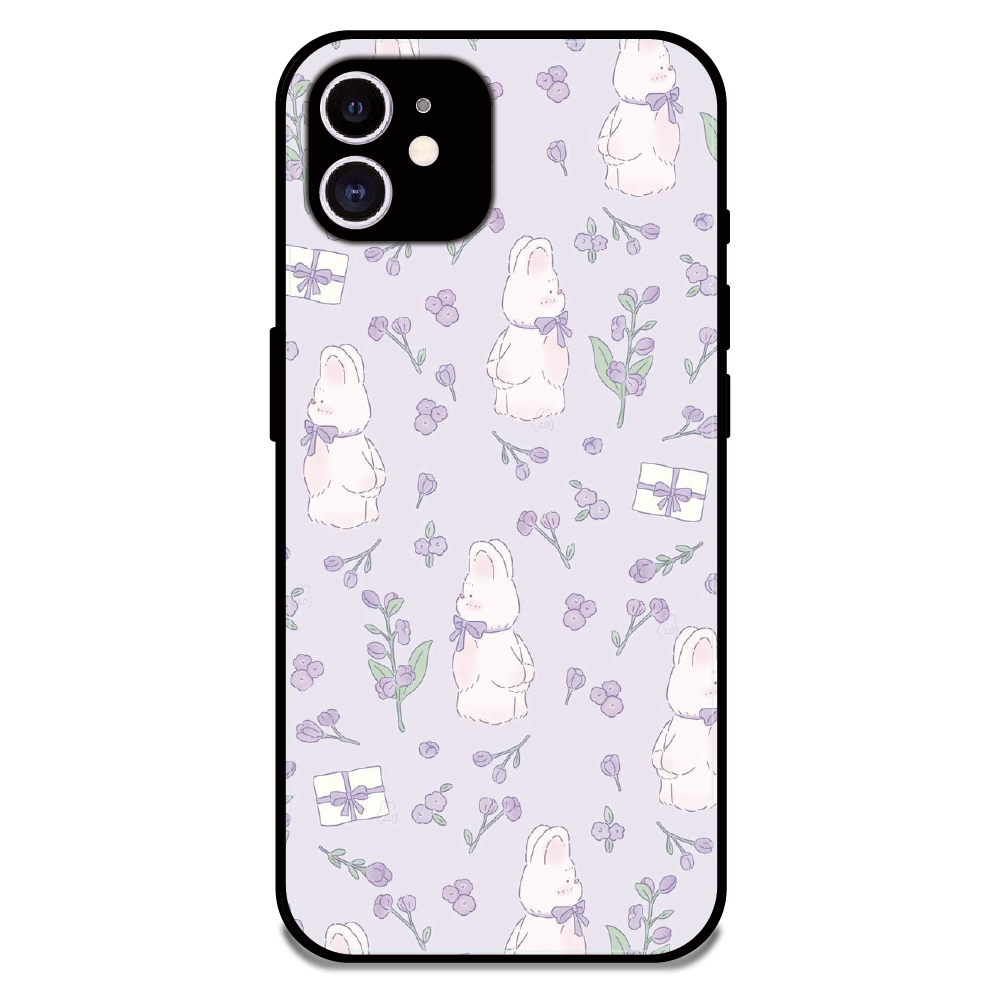 Lavender Bunny Gifts - Glossy Metal Silicone Case For Apple iPhone 11