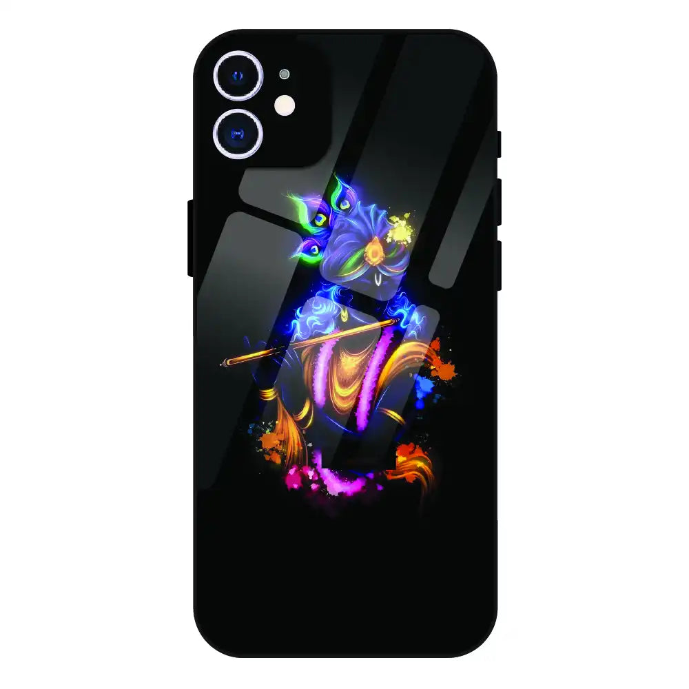 'Abstract Krishna - Glass Case For Apple iPhone 12
