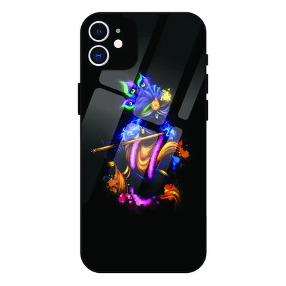 'Abstract Krishna - Glass Case For Apple iPhone 12