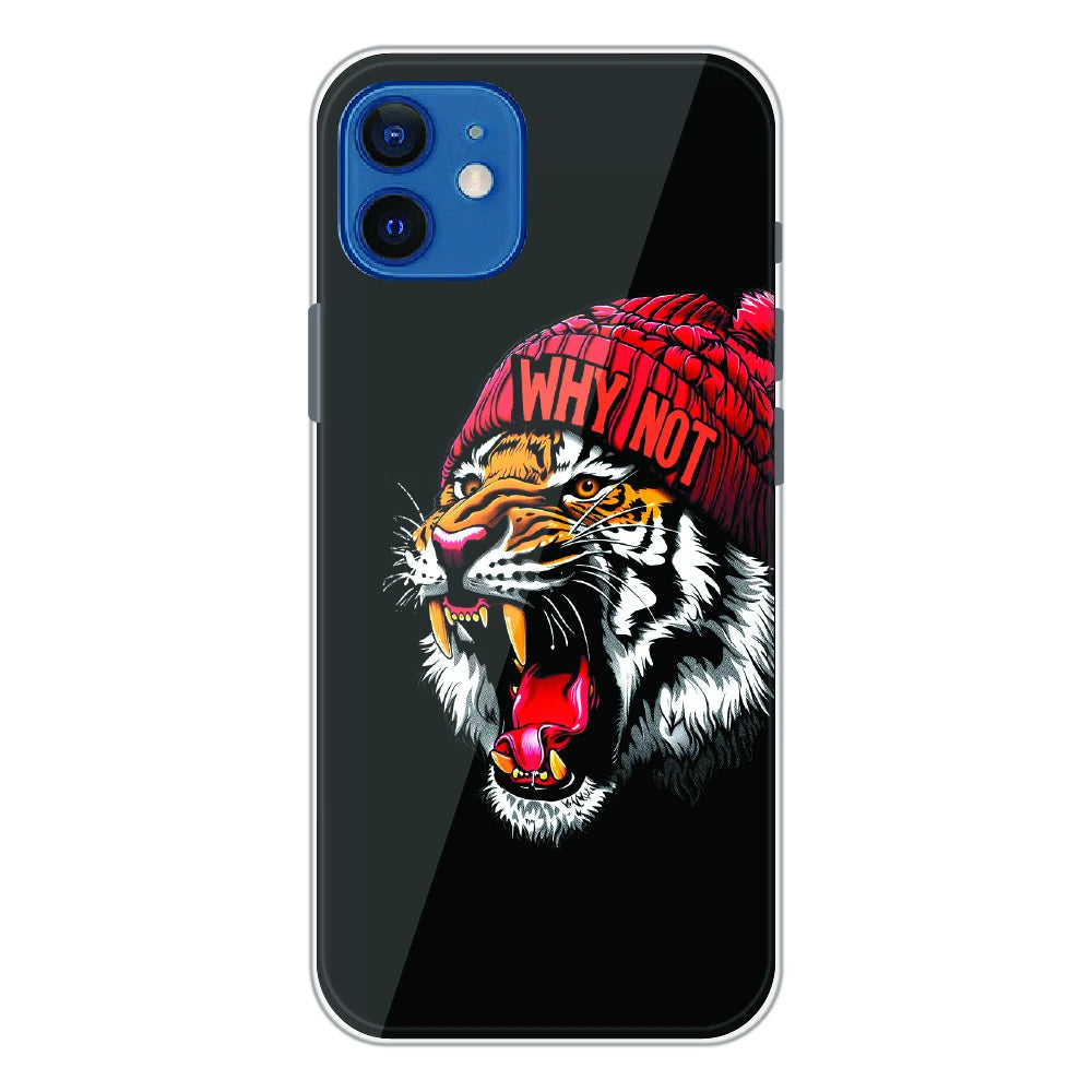 Why Not Tiger Street Art - Printed Silicone Case For Apple iPhone 12
