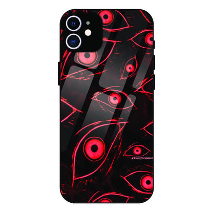 Crimson Eyes Chaos - Glass Case For Apple iPhone 12