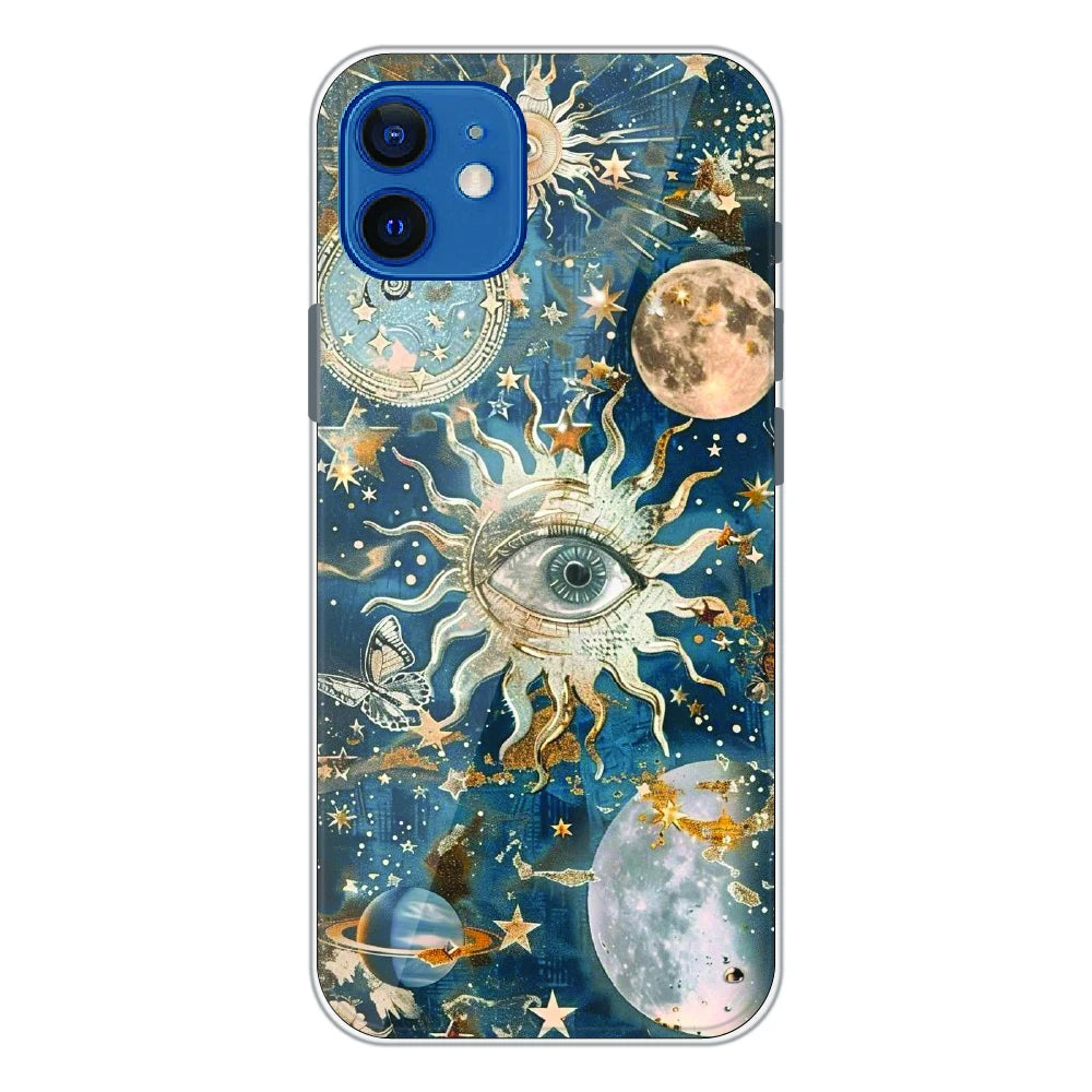 Mystic Cosmic Eye Galaxy - Printed Silicone Case For Apple iPhone 12
