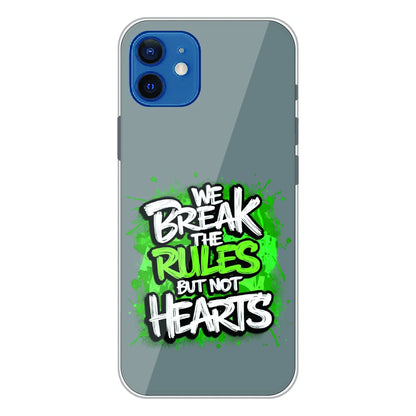 Break the Rules Quote - Printed Silicone Case For Apple iPhone 12