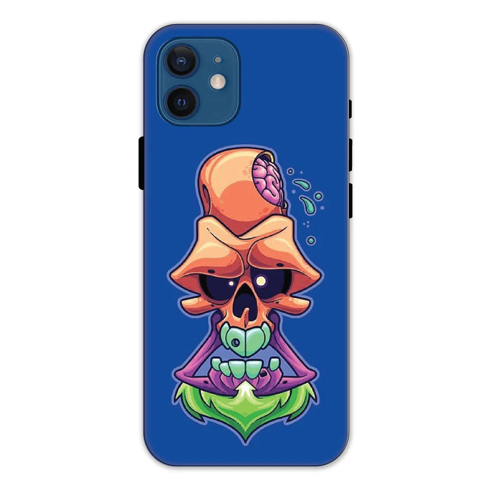 Psychedelic Skull Hard Case Apple iPhone 12 Mini Models