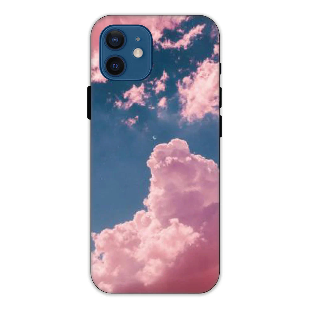 Pink and Blue Sky Hard Case Apple iPhone 12 Mini Models