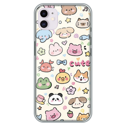 Cute Animal Friends - Printed Silicone Case for Apple iPhone 12 Mini