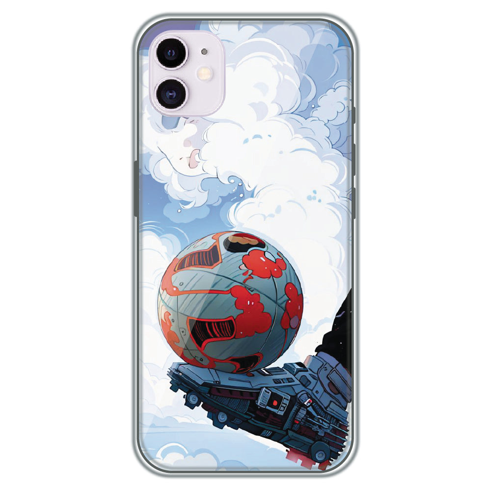 Cyber Football - Printed Silicone Case for Apple iPhone 12 Mini