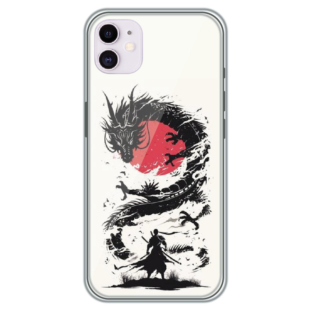 Dragon Samurai - Printed Silicone Case for Apple iPhone 12 Mini