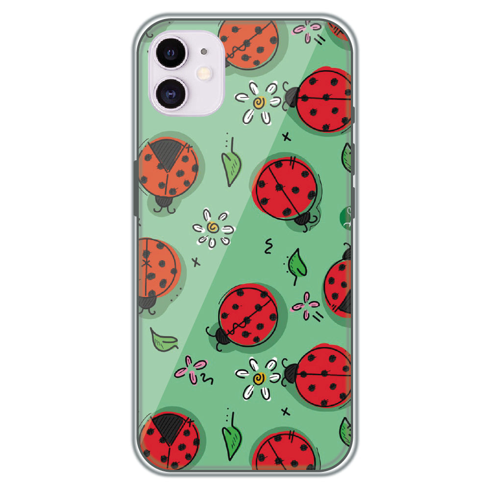 Ladybug Garden - Printed Silicone Case for Apple iPhone 12 Mini