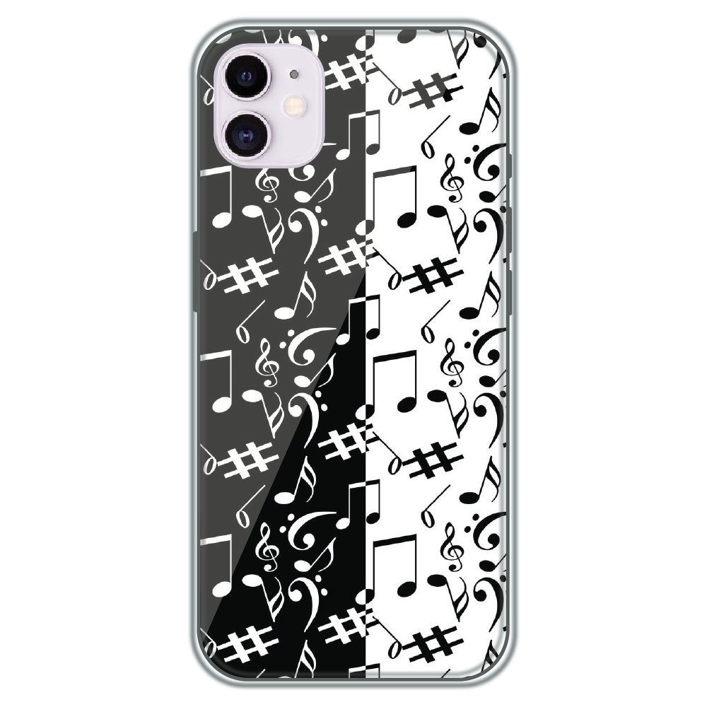 Music Notes - Printed Silicone Case for Apple iPhone 12 Mini