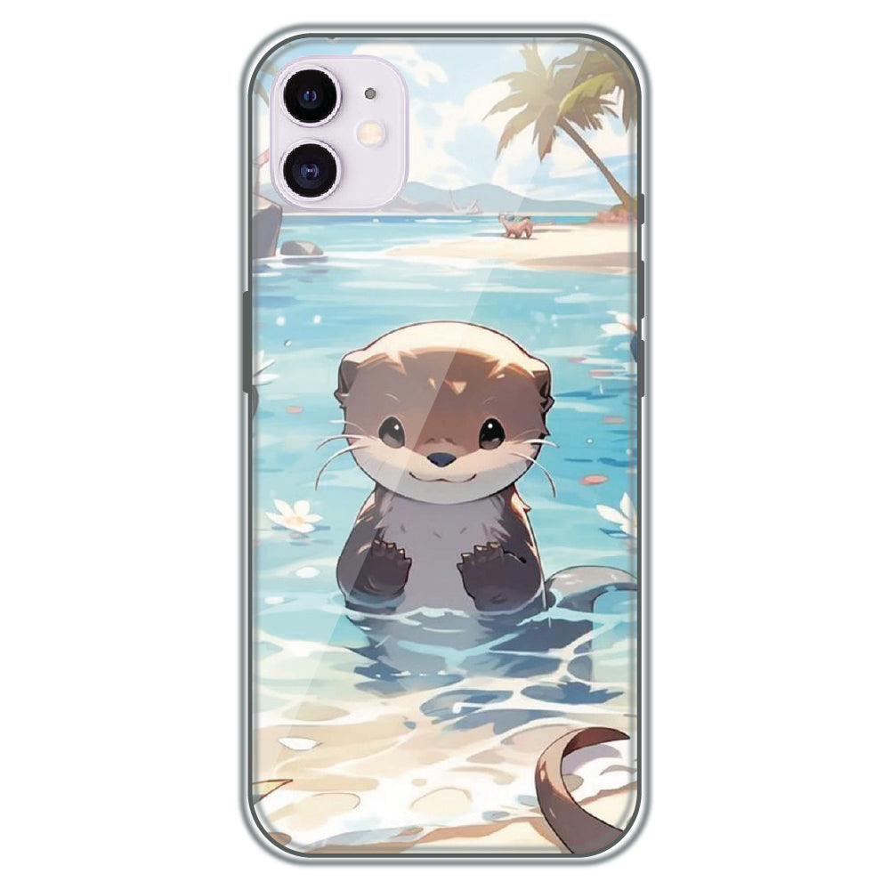 Ocean Otter Buddy - Printed Silicone Case for Apple iPhone 12 Mini