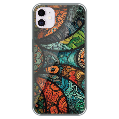 Stained Glass Paisley - Printed Silicone Case for Apple iPhone 12 Mini