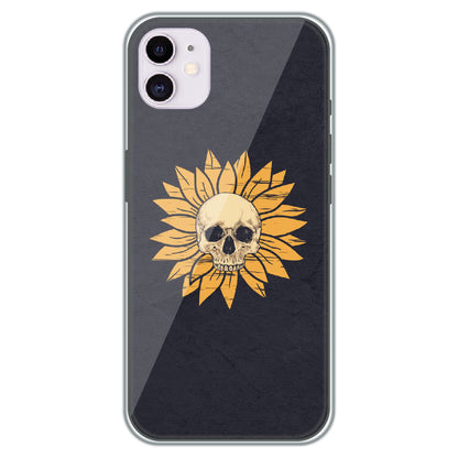Sunflower Skull - Printed Silicone Case for Apple iPhone 12 Mini