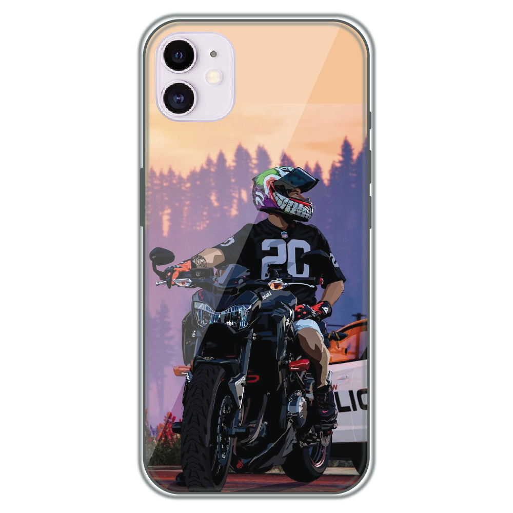Sunset Rider - Printed Silicone Case for Apple iPhone 12 Mini