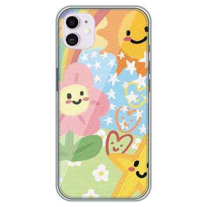 Sunshine Doodle Garden - Printed Silicone Case for Apple iPhone 12 Mini