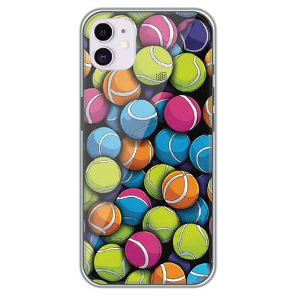 Tennis Ball Pile - Printed Silicone Case for Apple iPhone 12 Mini