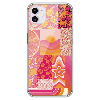 Tropical Pink Collage - Printed Silicone Case for Apple iPhone 12 Mini