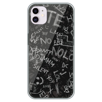 Urban Scribble Notes - Printed Silicone Case for Apple iPhone 12 Mini