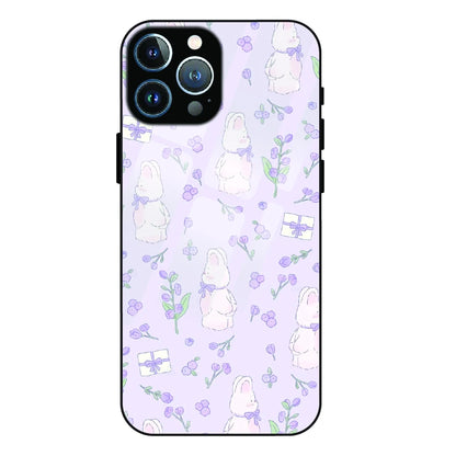 Lavender Bunny Gifts - Glass Case For Apple iPhone 12 Pro