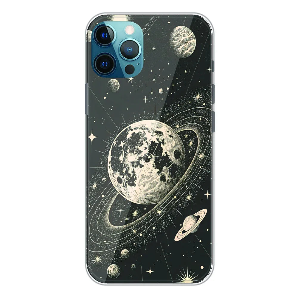 Celestial Planet Orbit - Printed Silicone Case For Apple iPhone 12 Pro