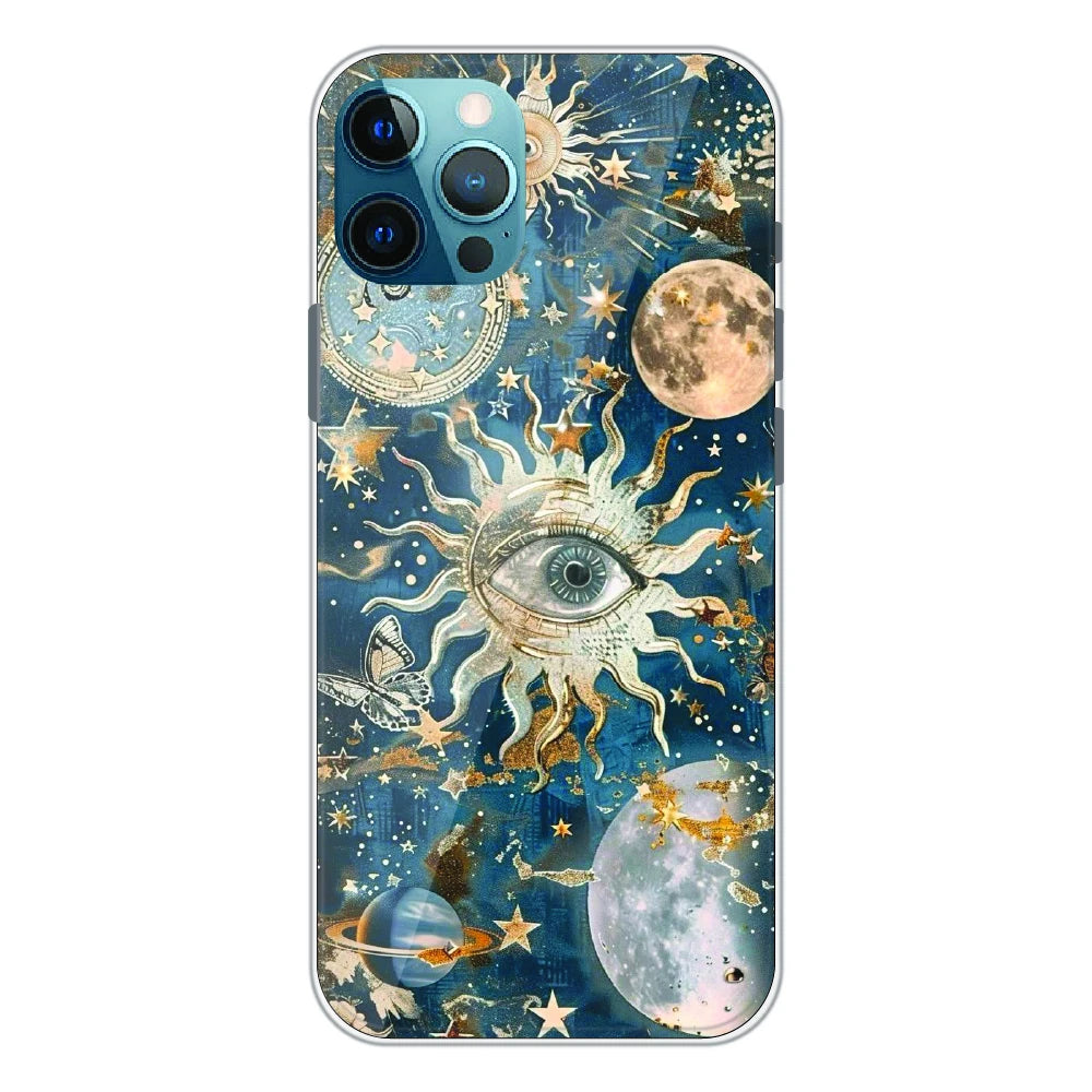 Mystic Cosmic Eye Galaxy - Printed Silicone Case For Apple iPhone 12 Pro