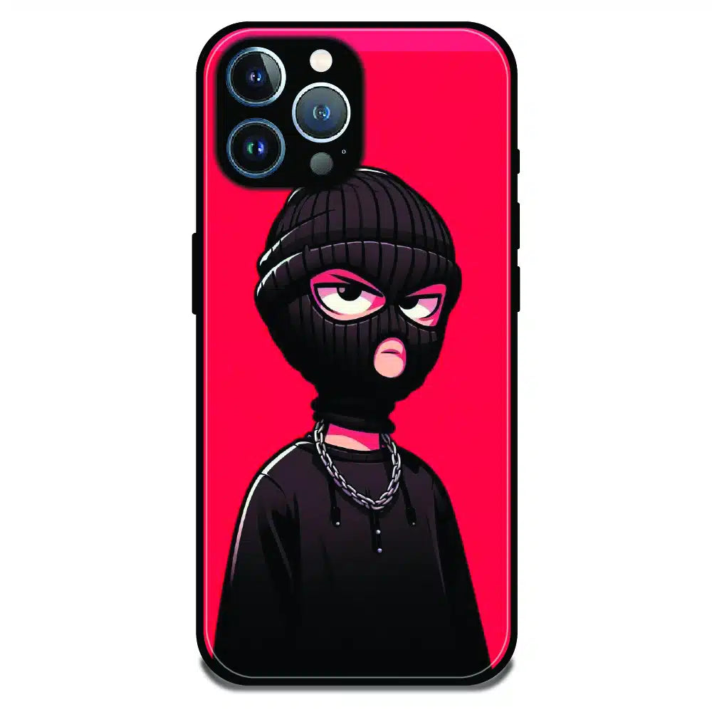 Masked Rebel Street Art - Glossy Metal Silicone Case For Apple iPhone 12 Pro