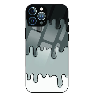 Smoky Drip Abstract - Glass Case For Apple iPhone 12 Pro