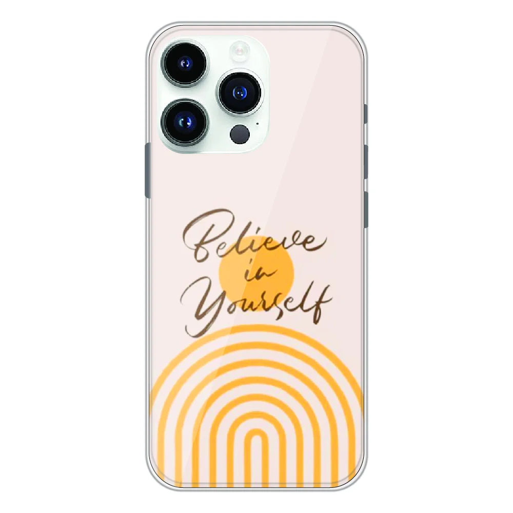 Believe in Yourself Minimal - Printed Silicone Case For Apple iPhone 12 Pro Max
