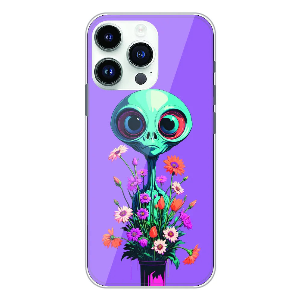 Floral Alien Fantasy - Printed Silicone Case For Apple iPhone 12 Pro Max