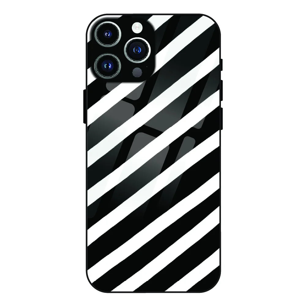 Monochrome Flame Art - Glass Case For Apple iPhone 12 Pro Max